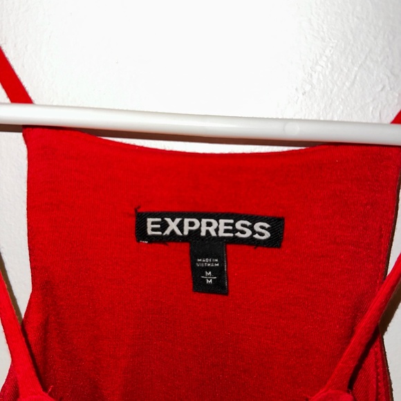 EXPRESS Asymmetrical Cocktail Dress - Red - Picture 4 of 8